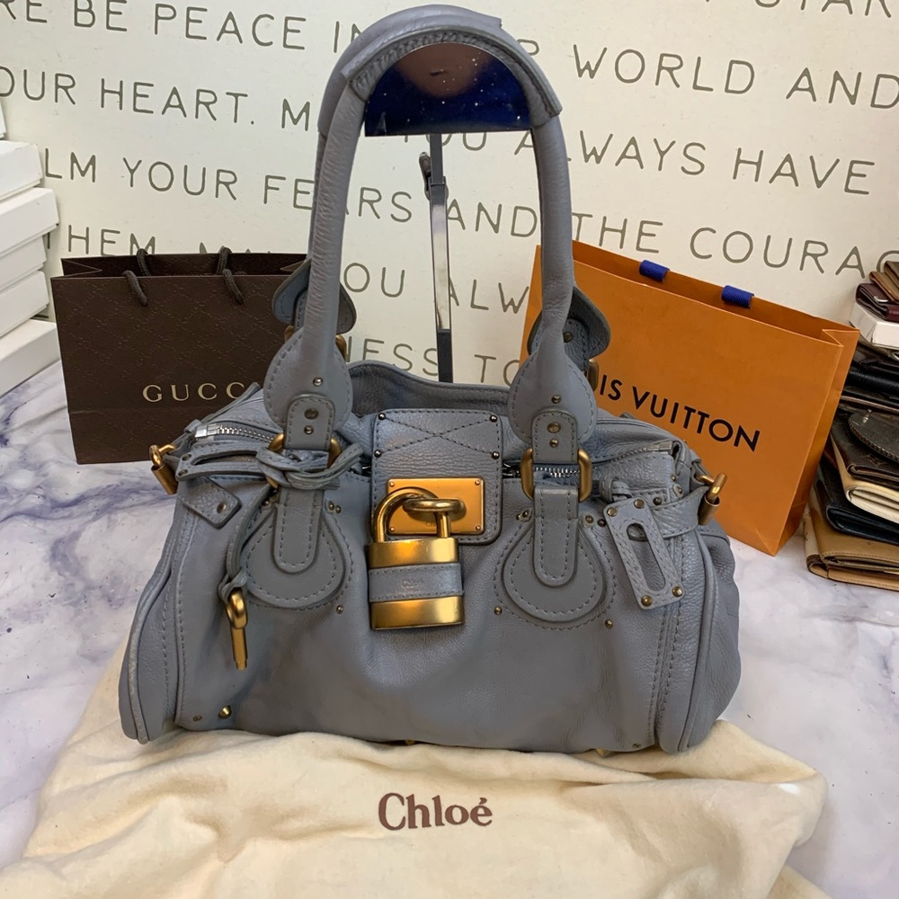 CHLOE jeans moyen leather paddington bag